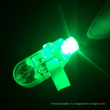 Светодиодный зеленый свет вверх кольцо перста 